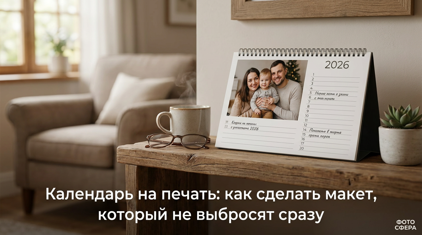 Календарь на печать макет