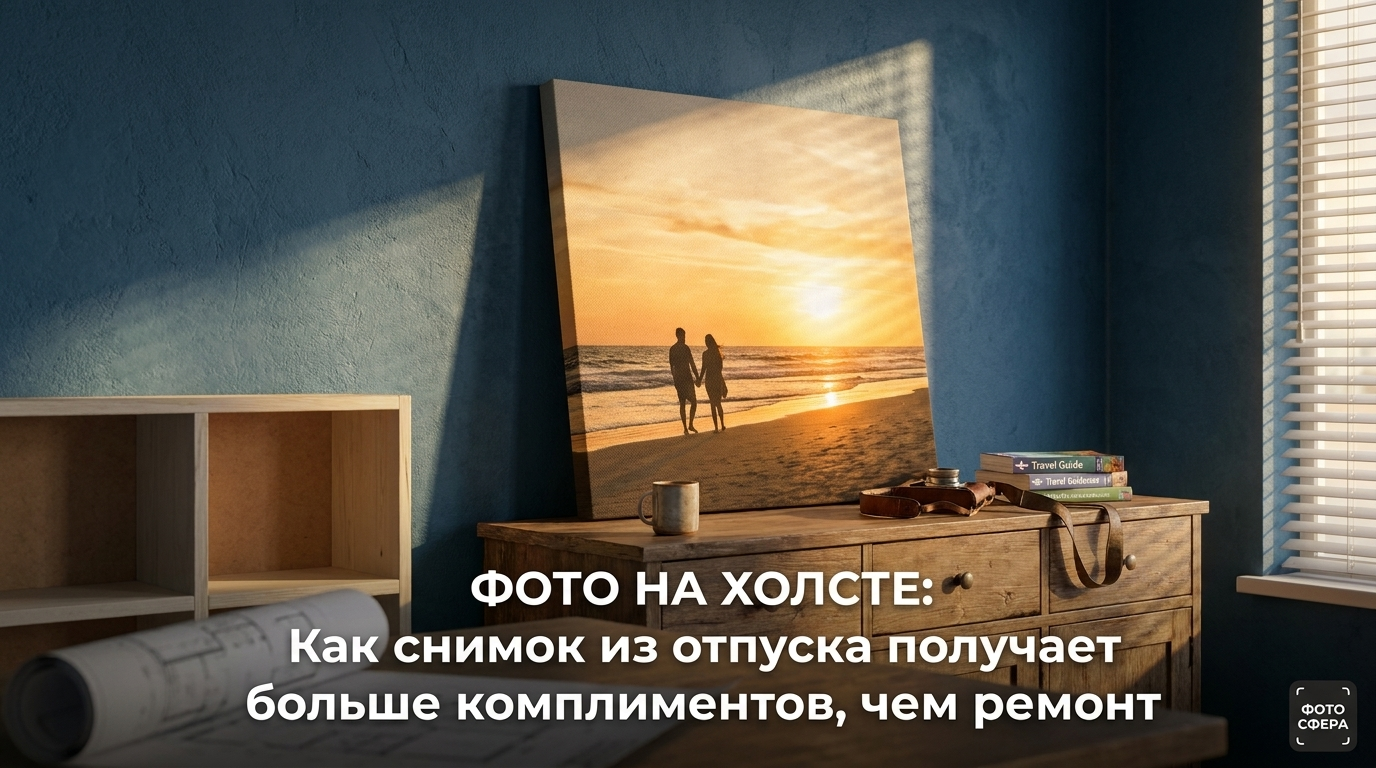 Снимок отпуска на холсте