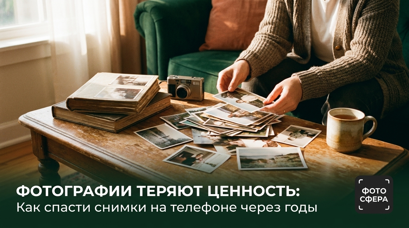 Сохранение фотографий на телефон