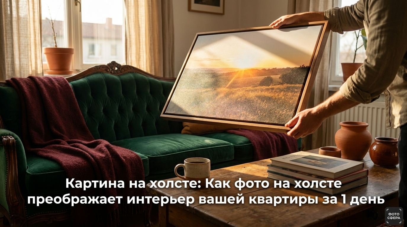 Картина на холсте, изменяющая интерьер квартиры