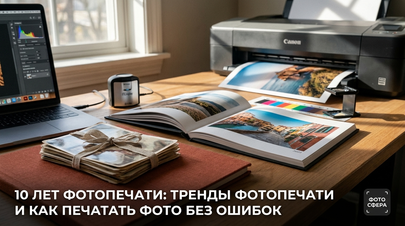 Тенденции фотопечати за 10 лет и советы по печати без ошибок