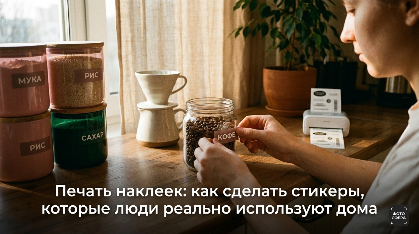 Печать наклеек и создание стильных стикеров для дома