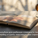 Фотоальбом для ребенка с первой улыбкой и шагами