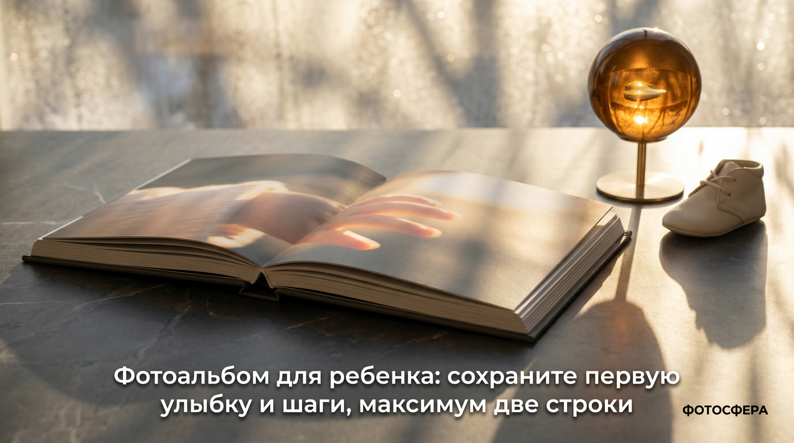 Фотоальбом для ребенка с первой улыбкой и шагами