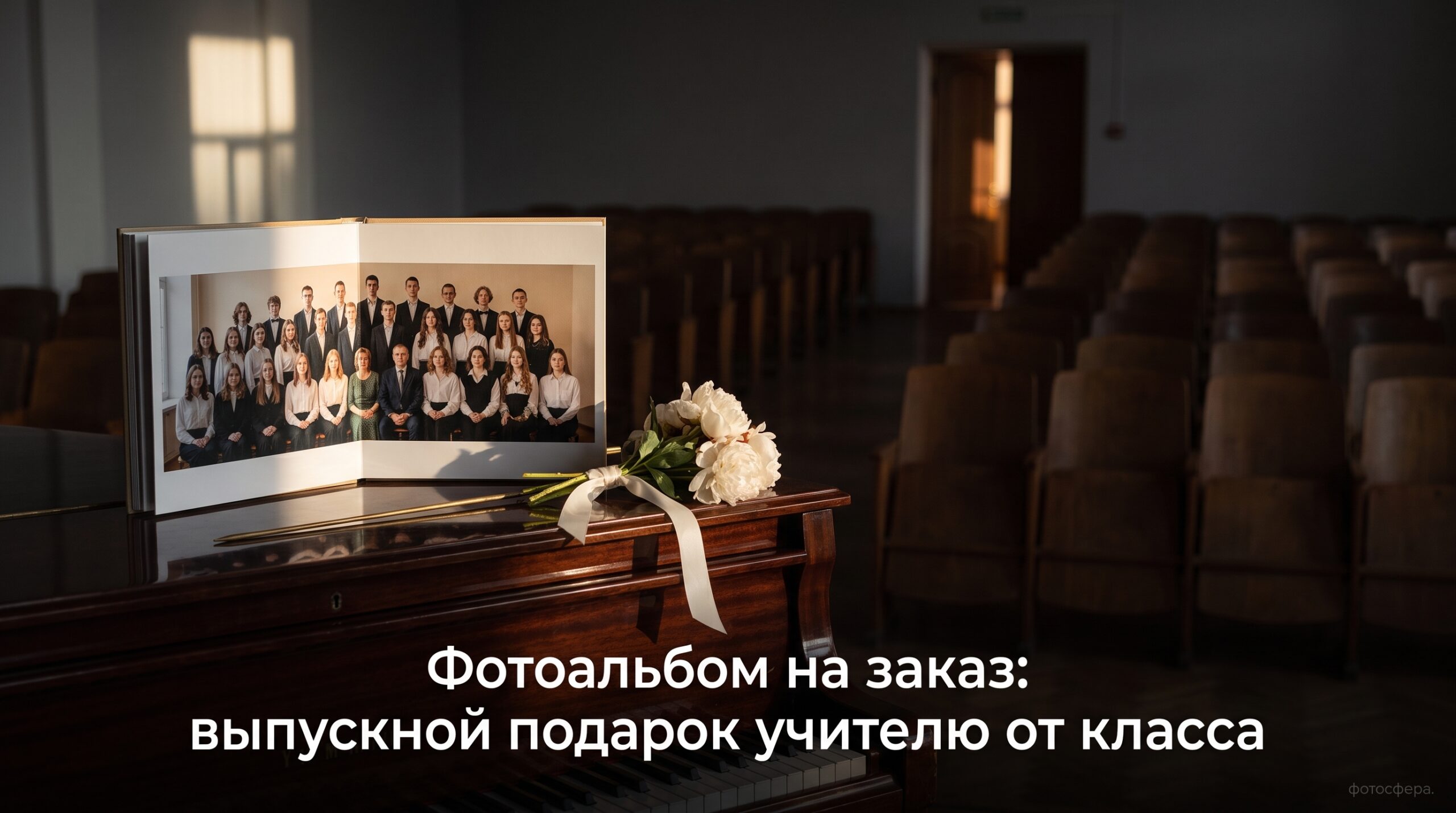 Фотоальбом на заказ для выпускного подарка учителю