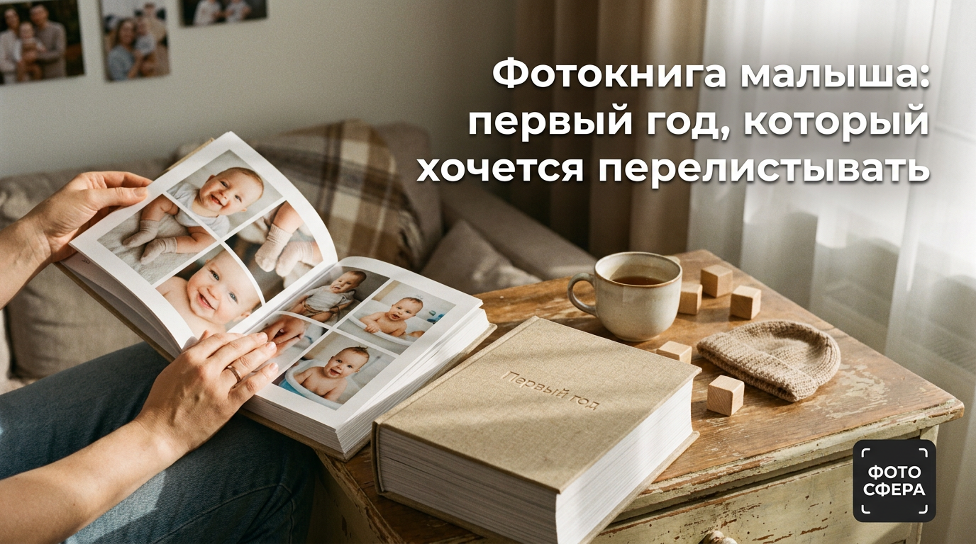 Фотокнига о первом годе жизни ребенка
