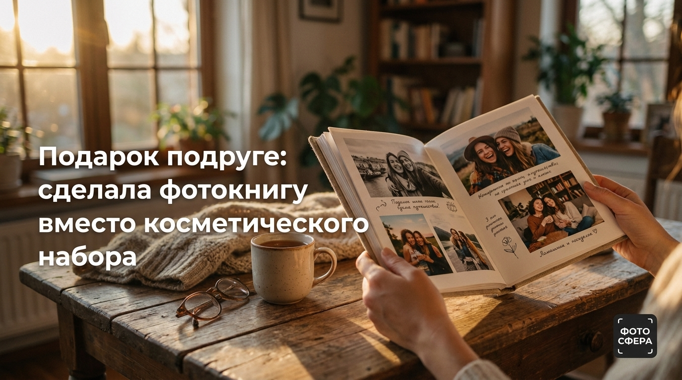 Подарок подруге: индивидуальный фотоальбом вместо косметики