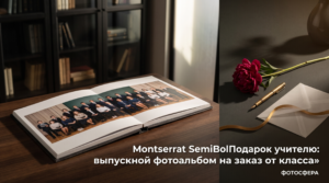 Выпускной фотоальбом на заказ для учителя