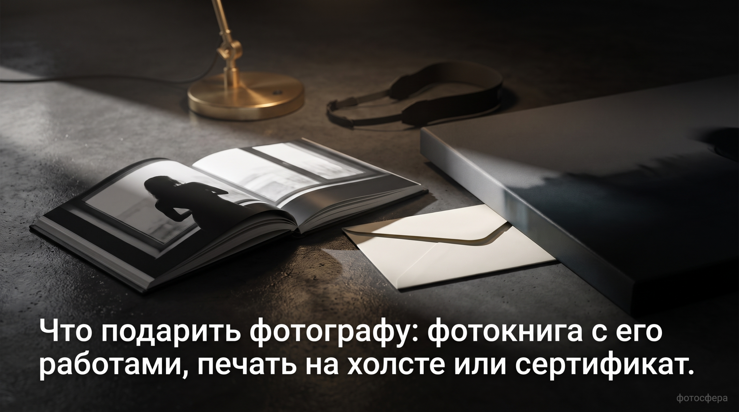 Идеи для подарка фотографу: фотокнига, печать на холсте, сертификат